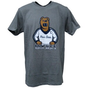 heather gray short sleeve t-shirt Penn State Nittany Lion Mascot Hockey